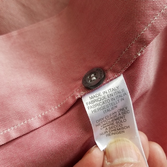 Paul Smith London  Dress  Shirt Size 17.5 44 100% cotton Pink Slim Fit - Picture 8 of 11